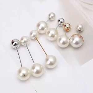 Women Clip Faux Pearl Brooch Pin Clothes Decor